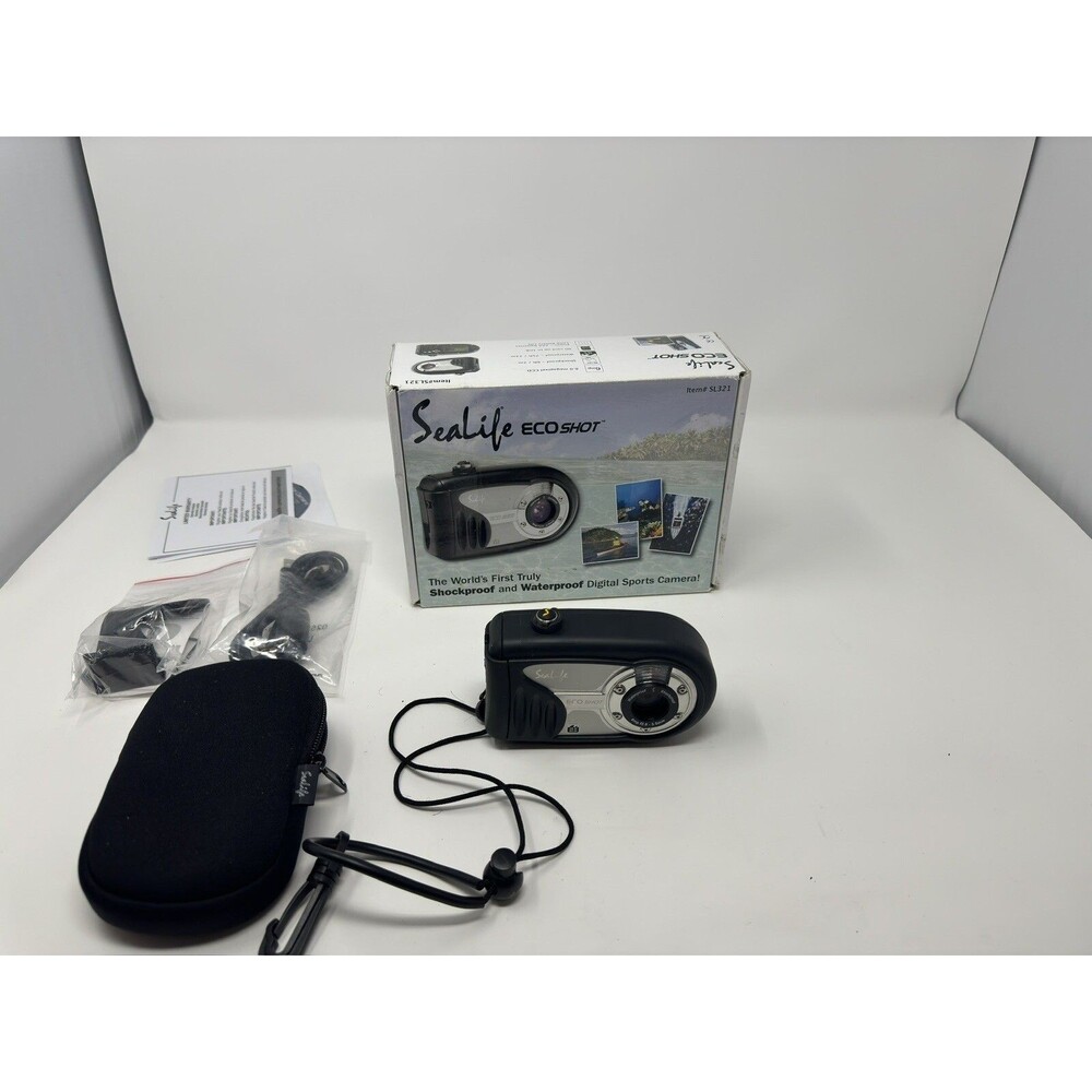 SeaLife SL321 EcoShot, 6.0 MP, 4x Digital Zoom,Waterproof Rated up to 75' IOB